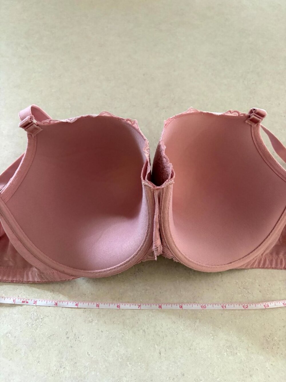 torrid women's plus size bra Padded Underwire Pink Lace Size 42DD - Picture 9 of 11